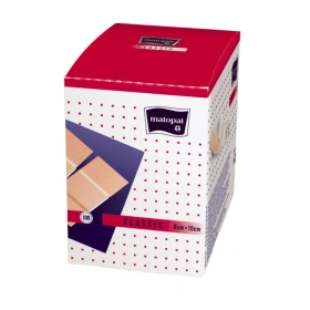 Plaster z opatrunkiem CLASSIC 6 x 10 cm. tkaninowy STERYLNY (100 szt.) - Matopat