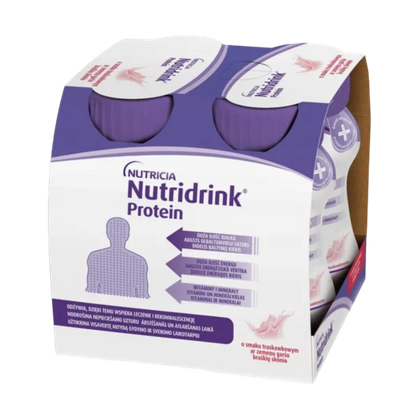 Nutridrink PROTEIN truskawka 125 ml (4 szt.)