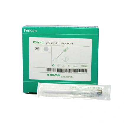 Igła do znieczuleń podpajęczynówkowych 0,42 x 88 mm 27G Pencan Quincke - Braun