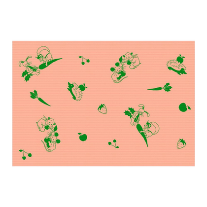 Podkład podfoliowany w rolce 50 cm x 40 m, perforacja co 50 cm - dziecięcy, morela