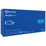 NITRYLEX BASIC rękawice nitrylowe bezpudrowe niebieskie (100 szt.)