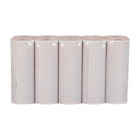 Papier do EKG Ascard - A4, B56, Mr Blue, Mr Silver, Mr Grey - 112 mm x 25 m nadruk, warstwa termiczna na zewnątrz (10 szt.)