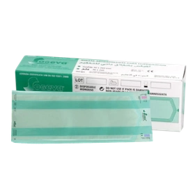 Torebki do sterylizacji z zakładką do zgrzania 150 x 50 x 400 mm (1000 szt.)  - Sogeva