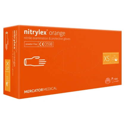 NITRYLEX ORANGE Rękawice nitrylowe bezpudrowe (100 szt.)