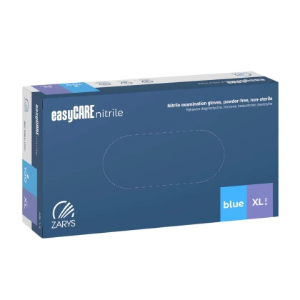 easyCARE rękawice nitrylowe bezpudrowe niebieskie (100 szt.)