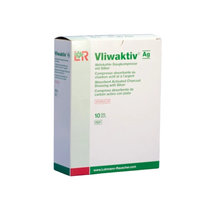 VLIWAKTIV Ag 10 x 15 cm. Opatrunek przeciwbakteryjny (10 szt.)