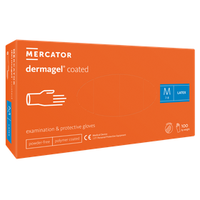 DERMAGEL - Rękawice lateksowe bezpudrowe  (100 szt.)