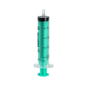 Strzykawka 20 ml trzyczęściowa, Luer, zielony tłok (50 szt.) - dicoNEX