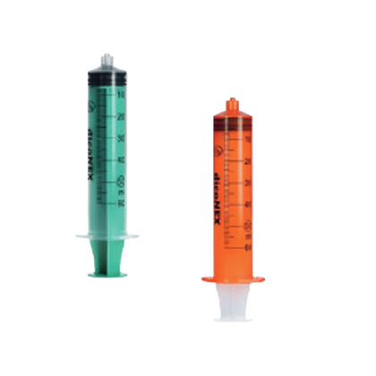 Strzykawka 50 ml. trzyczęściowa, do pomp infuzyjnych bursztynowa LL (25 szt.) - dicoNEX