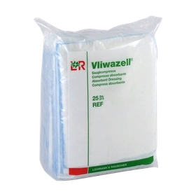 Vliwazell 15 x 25 cm. Opatrunek wysoce chłonny, niesterylny (25 szt.)