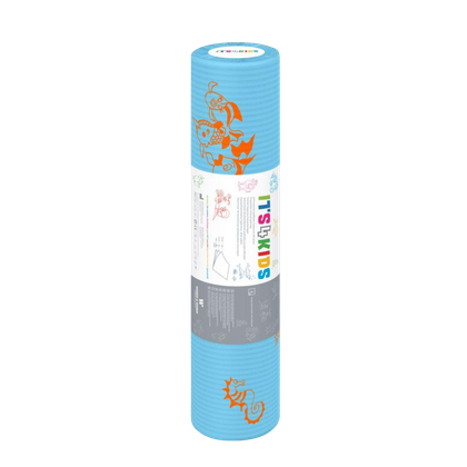 Podkład podfoliowany w rolce 50 cm x 40 m, perforacja co 50 cm - dziecięcy, niebieski