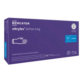 NITRYLEX BEFREE LONG - Rękawice nitrylowe bezpudrowe (100 szt.)