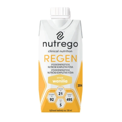 Nutrego REGEN 12 x 330 ml o smaku wanilii - wysokowęglowodanowa dieta doustna
