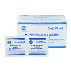 Gaziki do dezynfekcji 6 x 6 cm (100 szt.) UroMed