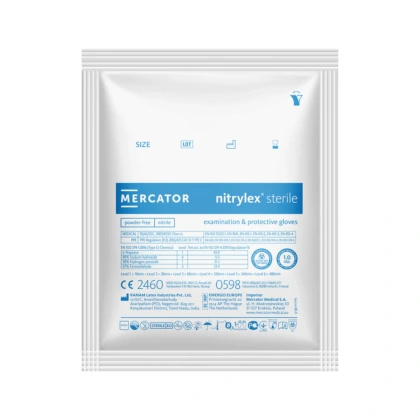 NITRYLEX STERILE - rękawice nitrylowe bezpudrowe sterylne (1 para)