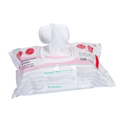 Chusteczki Meliseptol Wipes Sensitive flow-pack (100 szt.) - Braun