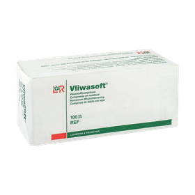 VLIWASOFT 5 x 5 cm. Kompresy włókninowe 4. warst. (100 szt.)