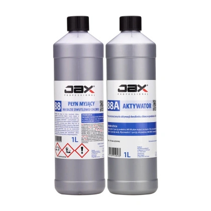 JAX 88 + JAX 88A Płyn myjący na bazie dwutlenku chloru plus aktywator 1L
