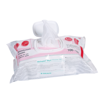 Chusteczki Meliseptol Wipes Sensitive flow-pack (100 szt.) - Braun