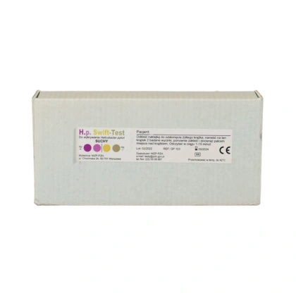 Test ureazowy do wykrywania Helicobacter Pylori (50 szt.) - suchy PZH