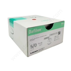 Nici DAFILON 4/0 ig. 19 mm, 3/8 koła, odwrotnie tnąca / 45 cm - niewchłanialne, monofilament, poliamid (36 szt.)