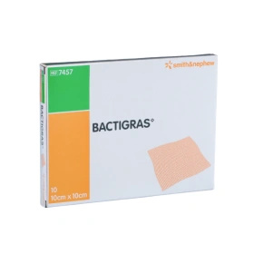 Bactigras opatrunek 10 x 10 cm. (10 szt.)