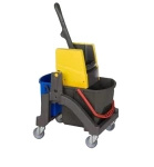 Wózek do mycia podłóg Aquva 1 x 17 L + 1 x 6 L - Vermop