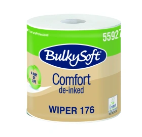 Czyściwo papierowe w rolce, białe, 176 m (1 szt.) - BulkySoft