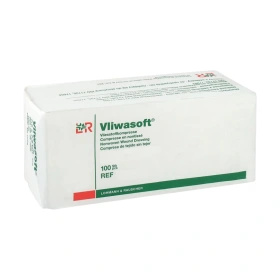 VLIWASOFT 5 x 5 cm. Kompresy włókninowe 4. warst. (100 szt.)