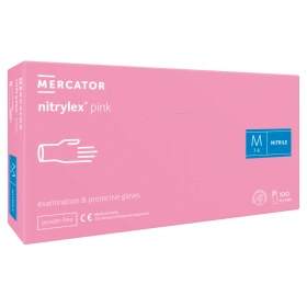 NITRYLEX PINK - Rękawice nitrylowe bezpudrowe (100 szt.)