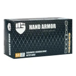 Rękawice nitrylowe, bezpudrowe, wytrzymałe, pomarańczowe (100 szt.) - Hand Armor