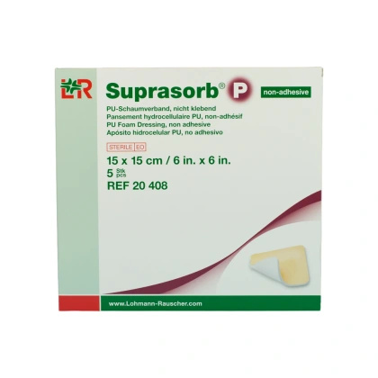 Opatrunek piankowy SUPRASORB P 15 x 15 cm, nieprzylepny (5 szt.)