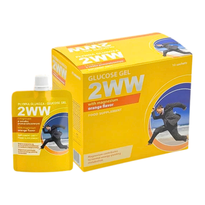 2WW Płynna glukoza 24 ml (10 saszetek) - pomarańcza