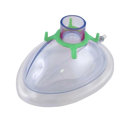 Maska anestetyczna z PCV Nr 3 z zaworkiem, z nadmuchanym kołnierzem 1 x uż. <ZIELONA>