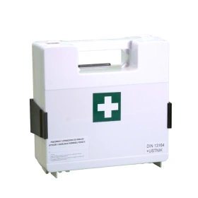 Apteczka ścienna, typu BDR, DIN 13164 + aparat do sztucznego oddychania