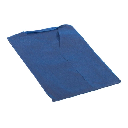 Koszula dla pacjenta, 40 g, włóknina SMS, 120x95 cm, niebieska (10 szt.) -  SoftMed