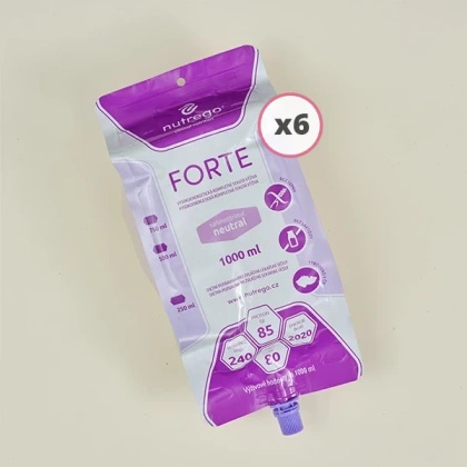 Nutrego FORTE 6 x 1000 ml o smaku neutralnym do zgłębnika / PEG