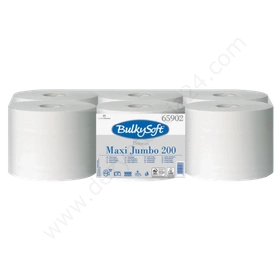 Papier toaletowy maxi Jumbo 2-warstwowy, biały, 200 m (6 rolek) - BulkySoft