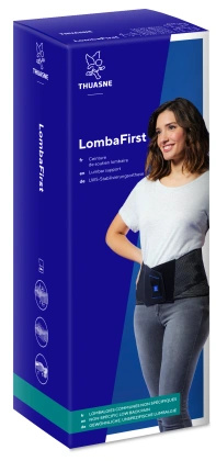 LombaFirst pas lędźwiowy 26 cm, rozmiar 2 - czarny