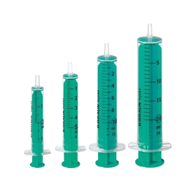 Strzykawka dwuczęściowa 20 ml, Luer, zielony tłok (100 szt.) - Braun