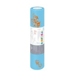 Podkład podfoliowany w rolce 50 cm x 40 m, perforacja co 50 cm - dziecięcy, niebieski