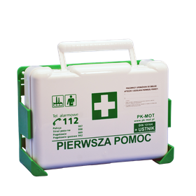 Apteczka ścienna, typu BD, DIN 13164 + aparat do sztucznego oddychania