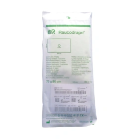 Raucodrape - Serweta 2. warstwowa 75 x 90 cm, z otworem 8 cm, sterylna