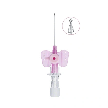 Kaniula Vasofix Safety Pur 20G 1,1 x 33 mm różowa, z osłoną i portem do iniekcji - Braun