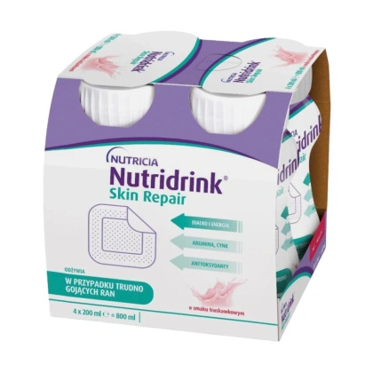 Nutridrink SKIN REPAIR truskawka 200 ml (4 szt.)