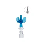 Kaniula Vasofix Safety Pur 22G 0,9 x 25 mm niebieska, z osłoną i portem do iniekcji - Braun