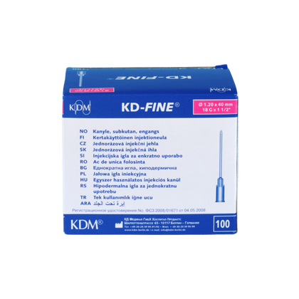 Igła 1,2 x 40 mm 18 G (100 szt.) - KD