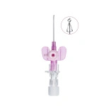 Kaniula Vasofix Safety Pur 20G 1,1 x 25 mm różowa, z osłoną i portem do iniekcji - Braun