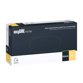 easyCARE rękawice nitrylowe bezpudrowe CZARNE (op. 100 szt.)