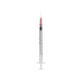 Strzykawka trzyczęściowa do insuliny 1 ml. U-100 z wtopioną igłą (0,33 x 12 mm.) (100 szt.) -  KD-Ject